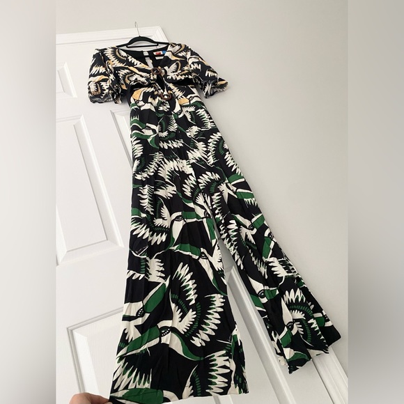 Anthropologie x Farm Rio Toucan Cutout Jumpsuit, Size S - Picture 8 of 14